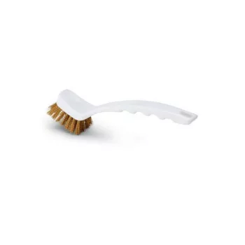   Igeax élelmiszeripari grill tisztító kefe, fehér, 0,5mm sárgaréz sörtével