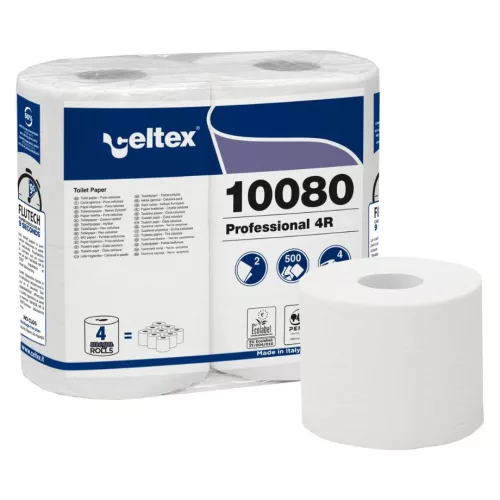 Celtex Professional compact toalettpapír 2 réteg, 500 lap, 55m, 4 tekercses, 10csomag/zsák