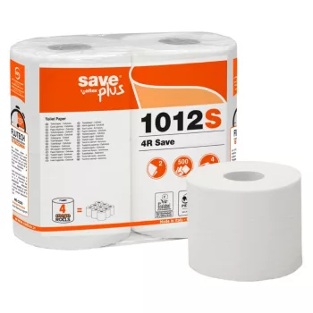   Celtex Save Plus toalettpapír recy, 2 réteg, 500lap, 55m, 4tekercs/csomag, 10csomag/zsák