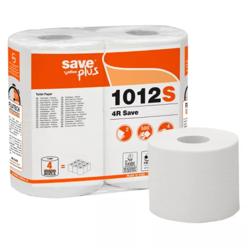 Celtex Save Plus toalettpapír recy, 2 réteg, 500lap, 55m, 4tekercs/csomag, 10csomag/zsák