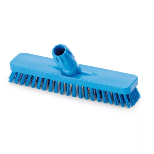 Igeax élelmiszeripari padlósúrolókefe 30cm széles kék, 0,5mm közepes sörtével