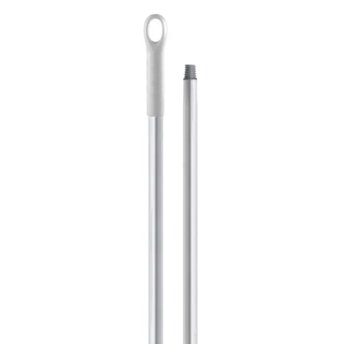 Igeax élelmiszeripari aluminium nyél menetes 150cm-es 25 mm átmérőjű, fehér