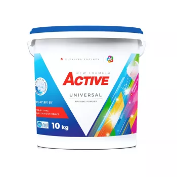 Active mosópor Universal vödrös 10kg (130 mosás)