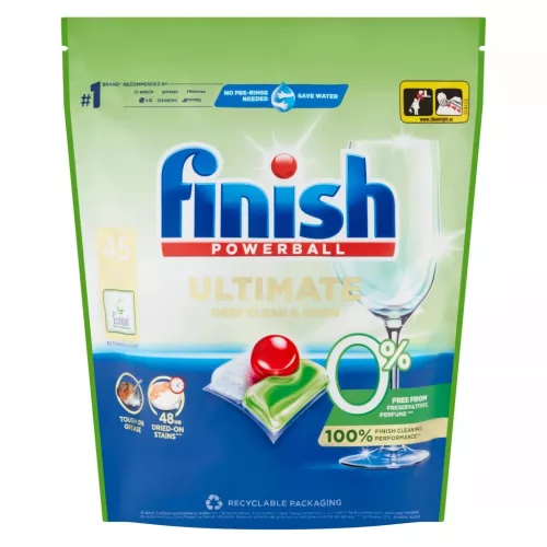Finish Ultimate All in 1 Zero mosogatógép-kapszula (45 db) EcoLabel