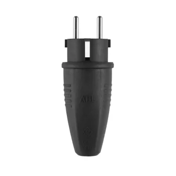 Commel földelt  dugvilla, schuko 16 A 250 V ~, Gumi IP44