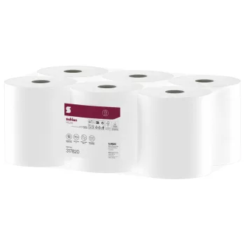   Satino Wepa Prestige tekercses kéztörlő 2 réteg, cellulóz, fehér, 150m, 6tekercs/zsugor automata adagolóhoz