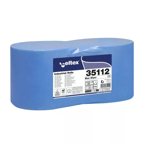 Celtex Blue Wiper ipari törlő kék cellulóz 2 réteg 970 lap, 291 méter, 24x30cm, 2 tekercs/zsugor