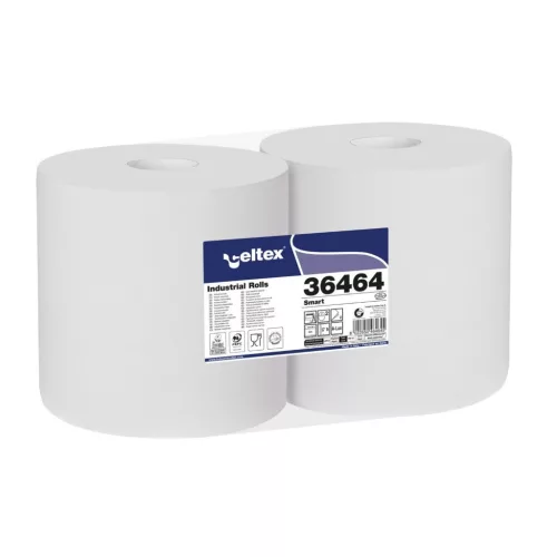 Celtex Smart ipari törlő cellulóz, 2 réteg, 800 lap, 240m, 24x30cm, 2 tekercs/zsugor