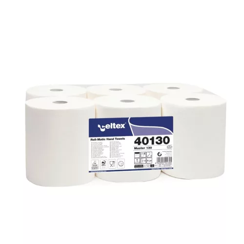 Celtex Master 130 tekercses kéztörlő cellulóz, 2 réteg, 130m, 19x21cm, 6 tekers/zsugor