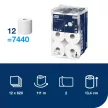 Tork toalettpapír T9 SmartOne mini Advanced 2r., fehér, 620 lap/tek, 12 tek