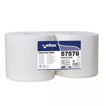   Celtex Superlux Ipari törlő, 3 réteg, cellulóz, 24x34cm, 500 lap, 2 tekercs/zsugor