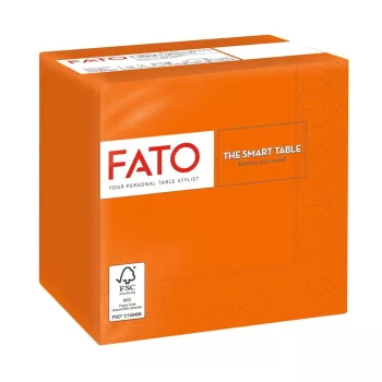  Fato Szalvéta 24x24cm narancssárga 2 rétegű 100 lap/csomag 