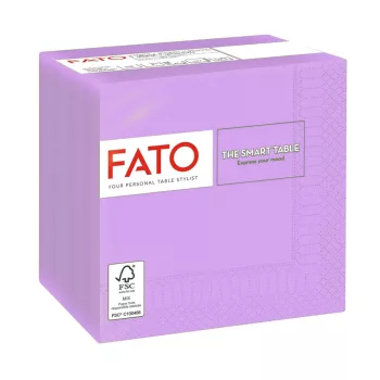 Fato Szalvéta 24x24cm lila 2 rétegű 100 lap/csomag 