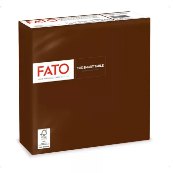   Fato Szalvéta 33x33cm csokoládébarna 2 rétegű 50 lap/csomag 