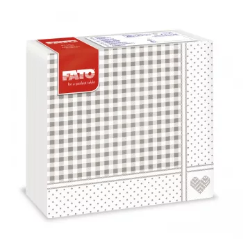   Fato Sztár szalvéta Shabby Dove-grey 2 rétegű 38x38cm 40szál/csomag  