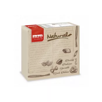   Fato Sztár szalvéta 2 rétegű 38x38cm NATURAL pasta 40 lap/csomag