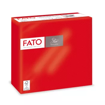   Fato Sztár szalvéta 2 rétegű 38x38cm piros 40 szál/csomag 
