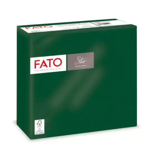 Fato Sztár szalvéta 2 rétegű 38x38cm erdőzöld 40 szál/csomag 
