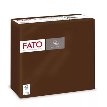   Fato Sztár szalvéta 2 rétegű 38x38cm csokoládébarna 40 szál/csomag 