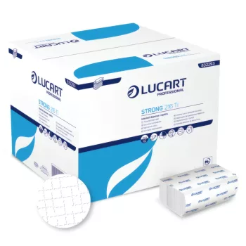   Lucart Strong L-One adagolós, hajtogatott szalvéta, 2 rétegű, 150 lapos, 40 csomag/karton