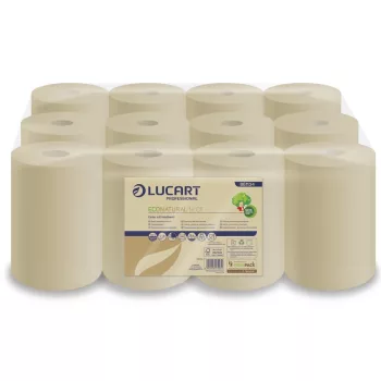   Lucart ECO Natural tekercses kéztörlő 2 rétegű, 255lap, 59m 12 tekercs/zsugor