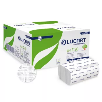   Lucart ECO Z 20 Z hajtogatott kéztörlő 2 rétegű recy 15x200 lap/karton