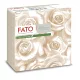 Fato Airlaid szalvéta 40x40cm Rózsa mintás pezsgő színű 50 lapos