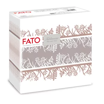 Fato Airlaid szalvéta 40x40cm Garden cappuccino 50 lapos