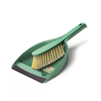   Fass Natural Green szemeteslapát kézi seprűvel, gumi éllel