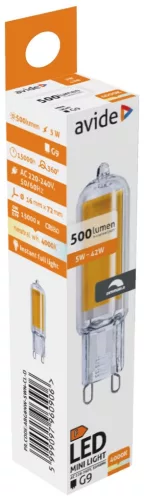 Avide LED 5W G9 COB NW 4000K Dimm.