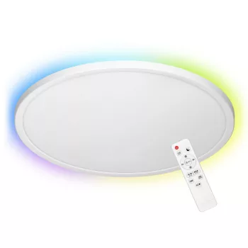   Adviti LED mennyezeti lámpa távirányítóval RGB- CCT fehér 36w 3500 lm