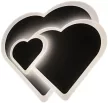 Avide Design Mennyezeti Lámpa Coeur 55W(27.5+27.5)  RF Távirányítóval