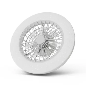   Avide Mennyezeti lámpa ventilátorral Wendy csillaghatással, 2x24W+15W motor, távirányítóval