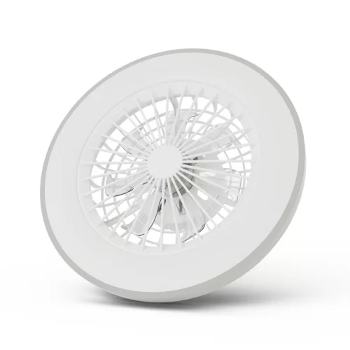 Avide Mennyezeti lámpa ventilátorral Wanda ezüst, 2x24W+15W motor, távirányítóval