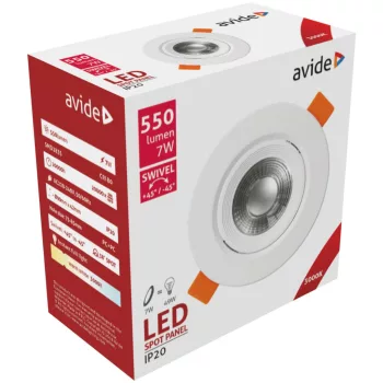Avide LED panel Beépíthető 38° Kerek 7W WW 3000K