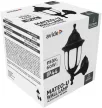 Avide Kültéri Fali Lámpa Mateo-U 1xE27 Fekete IP44