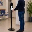 Aluminium padlón álló állvány információs felülettel fekete