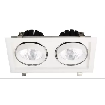   Avide LED mélysugárzó Négyzetes 2x30W IP20 5600lm 20° NW 4000K