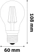 Avide LED White Filament Globe 10.5W E27 NW 4000K