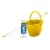 Bonus Felmosó szett-vödör SÁRGA 11L  csavaró kosár, felmosó nyél 120cm Softmop 160gr