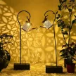 Napelemes locsolókanna LED lámpás, vízsugár-effekttel, meleg fehér IP44
