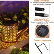 Napelemes locsolókanna LED lámpás, vízsugár-effekttel, meleg fehér IP44