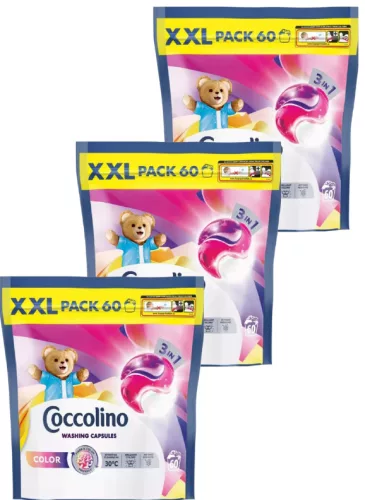 Coccolino mosókapszula 3X60 db-os Color 3in1 
