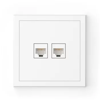   Commel Adria csatlakozóaljzat RJ45, CAT6 süllyesztett fehér  
