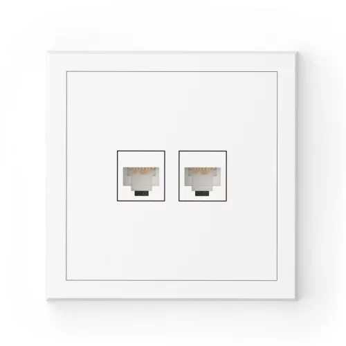 Commel Adria csatlakozóaljzat RJ45, CAT6 süllyesztett fehér  