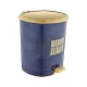 Műanyag pedálos szemetes, Denim 6L