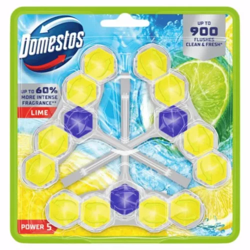 Domestos Power5 wc tisztító rúd 3x50g Lime
