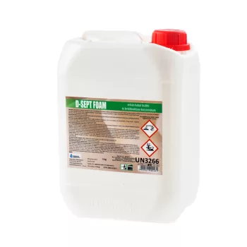   D-Sept Foam erősen habzó, lúgos, tisztító-és fertőtlenítőszer 5kg