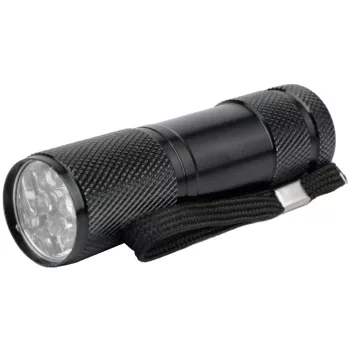 Entac Elemlámpa 1W 9LED ALU Fekete 3xAAA nt.