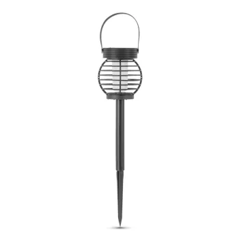   Entac Multifunkcionális Kerti Szolár Lámpa Láng Effekttel, átmérő 10cm, 12db WW SMD LED, 12db/kínáló